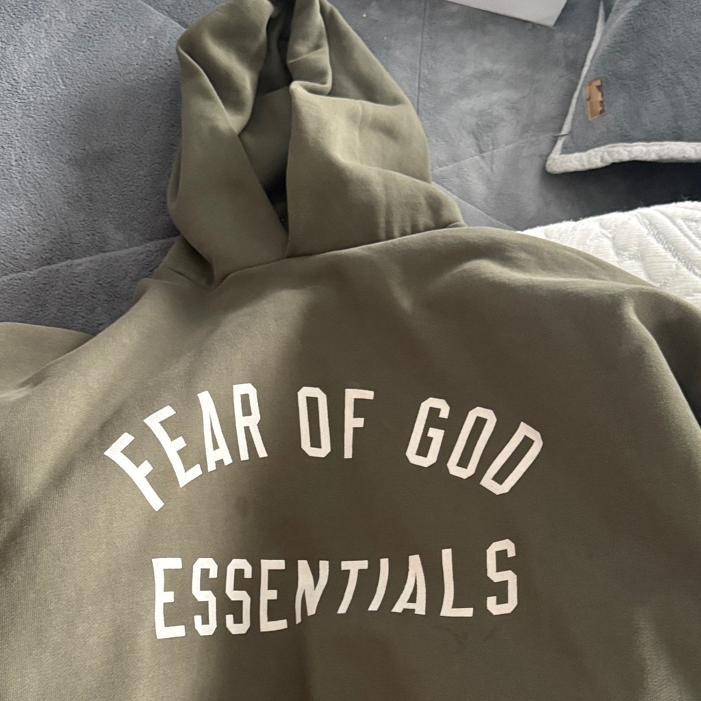 Essentials Olive Green Hoodie